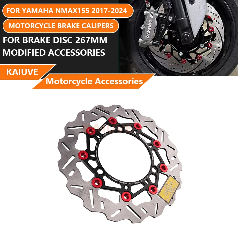 For Yamaha NMAX155 motorcycle front wheel modification floating wave brake disc disc disc brake disc 267mm 2017-2024
For Yamaha NMAX155 motorcycle front wheel modification floating wave brake disc disc disc brake disc 267mm 2017-2024