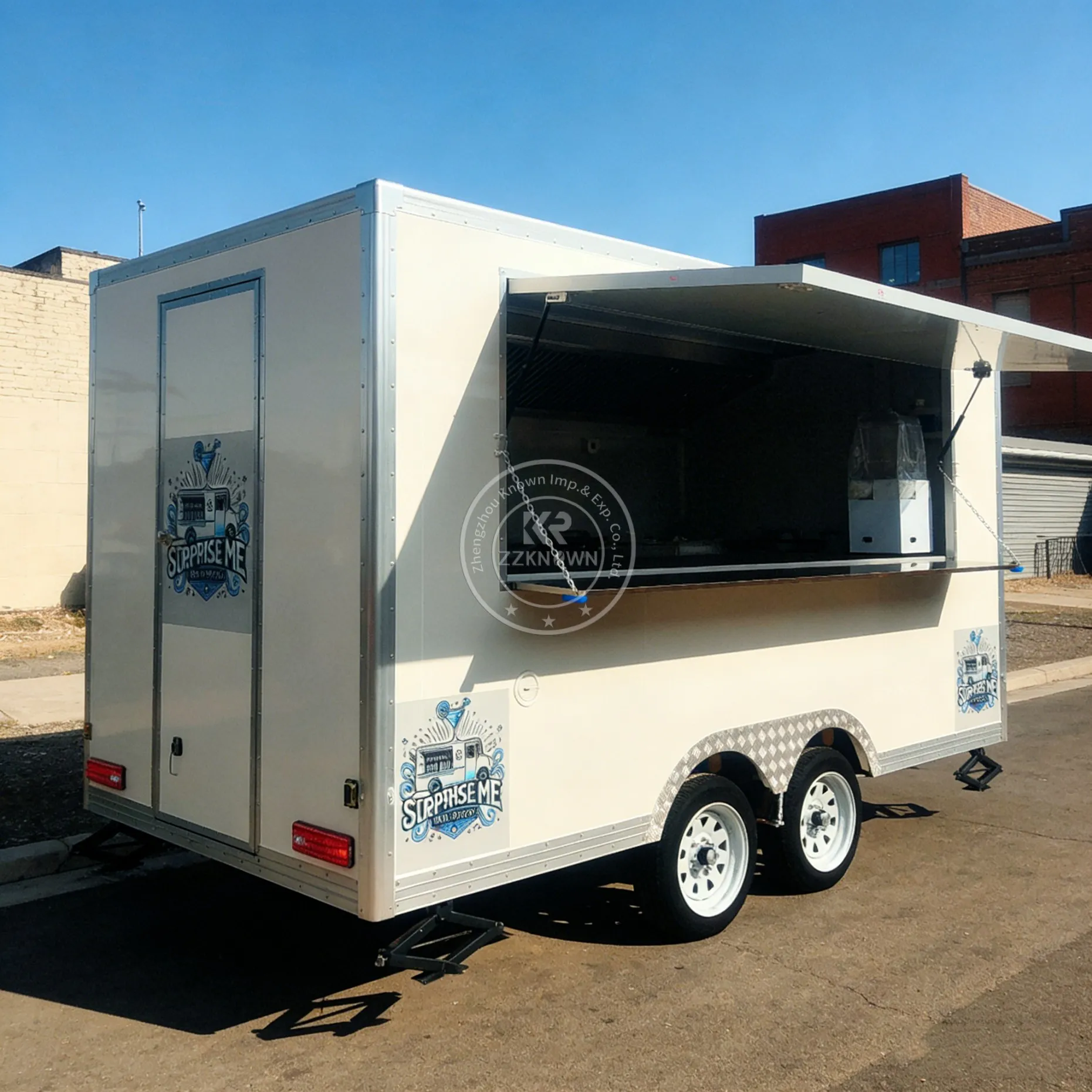 Custom Size Restaurant Fast Food Cart Kiosk Street Mobile Kitchen Concession Bar Food Trailer Truck
Custom Size Restaurant Fast Food Cart Kiosk Street Mobile Kitchen Concession Bar Food Trailer Truck
