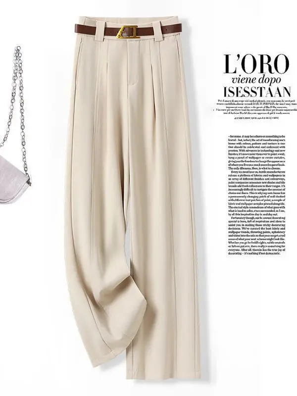 Повседневные женские брюки с высокой талией, прямые, свободные, утягивающие, осенне-зимние, модные, в корейском стиле, однотонные
Повседневные женские брюки с высокой талией, прямые, свободные, утягивающие, осенне-зимние, модные, в корейском стиле, однотонные