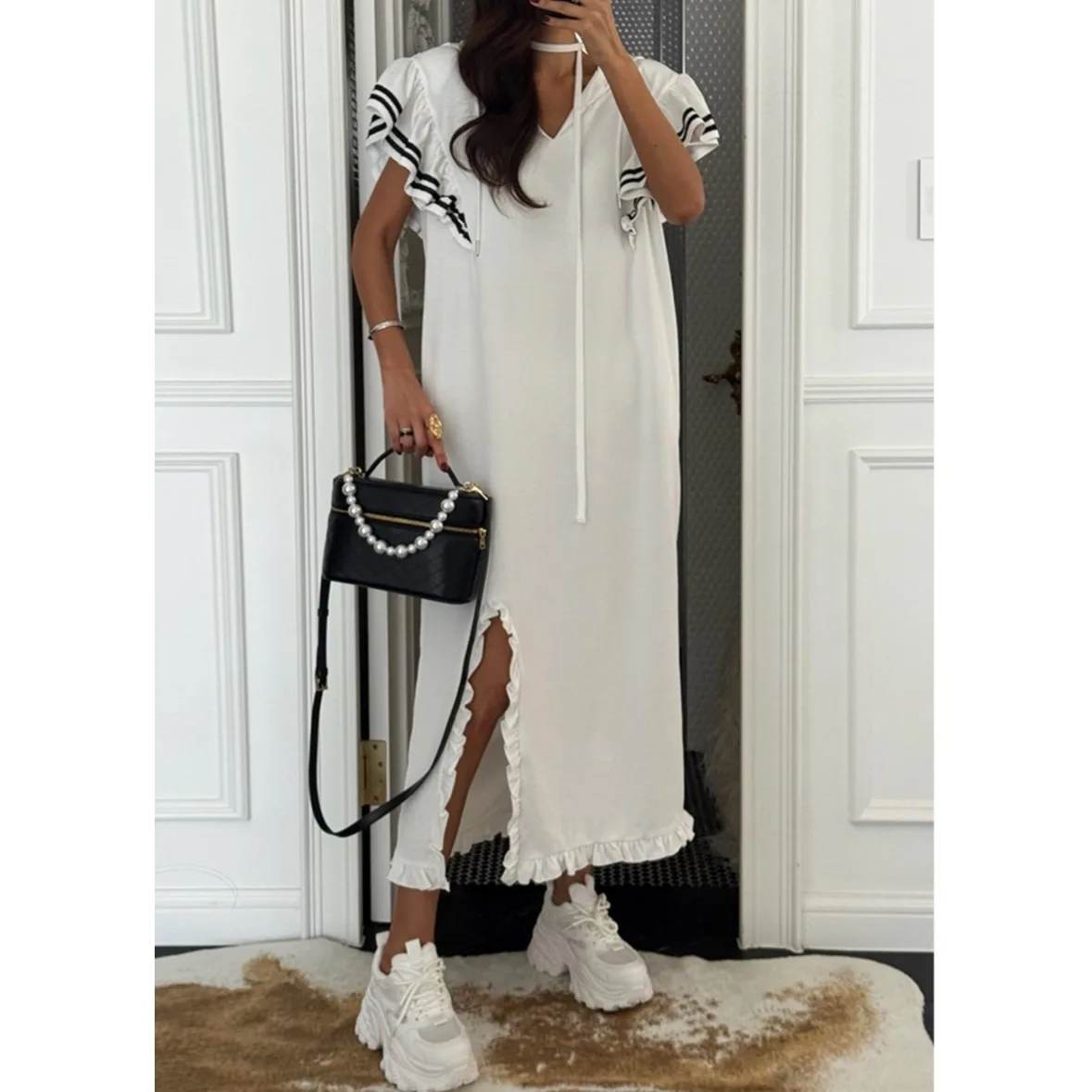 Korean Style Long Hooded Dress Women's Spring Autumn Winter Casual Fashion Streetwear Traveling Shopping Date Everyday Wear
Korean Style Long Hooded Dress Women's Spring Autumn Winter Casual Fashion Streetwear Traveling Shopping Date Everyday Wear