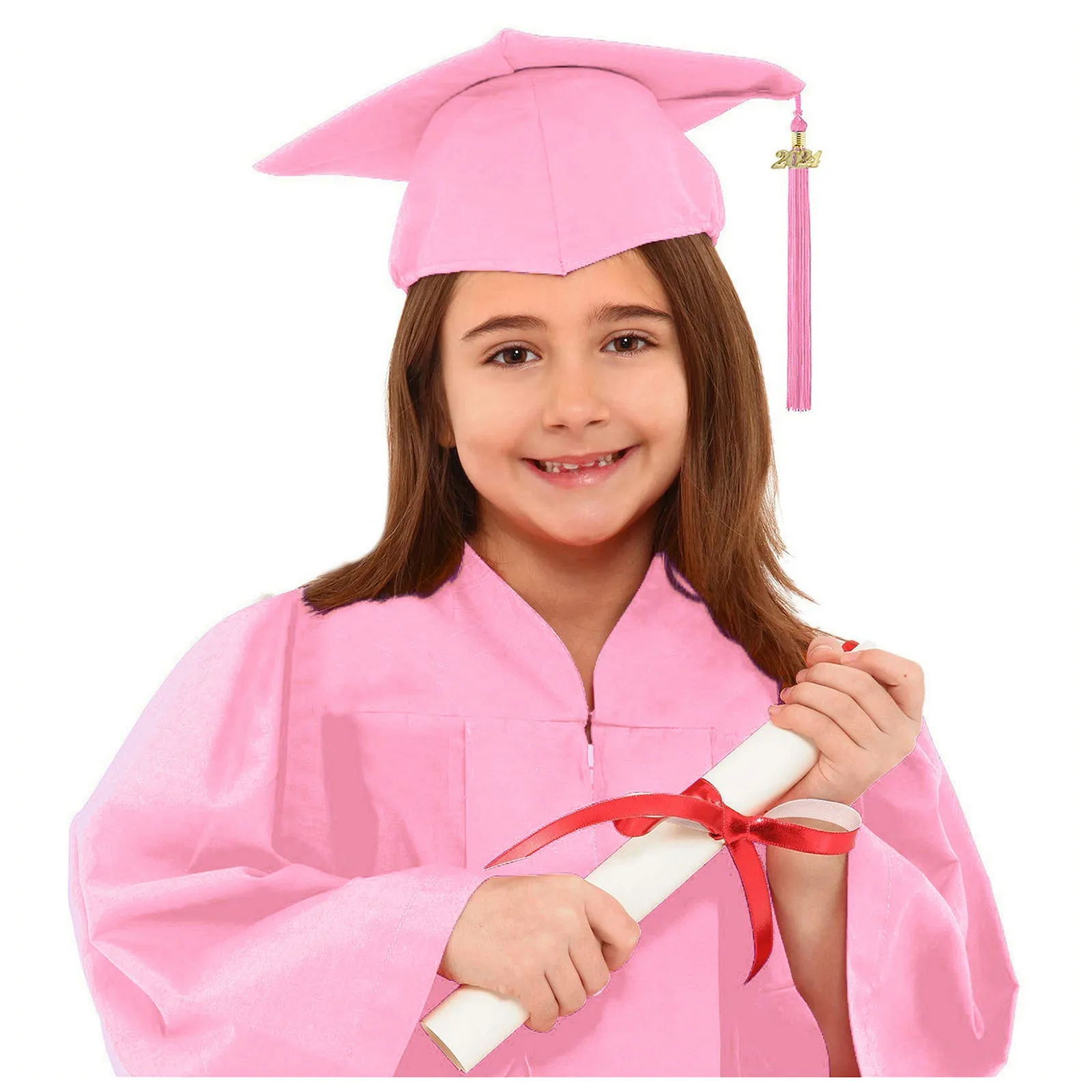 

2024 г., колпачок для выпускного дошкольного возраста, балахон, халат, шапка, комплект с кисточками, удобный унисекс костюм для поздравления, выпускного, для детского сада
