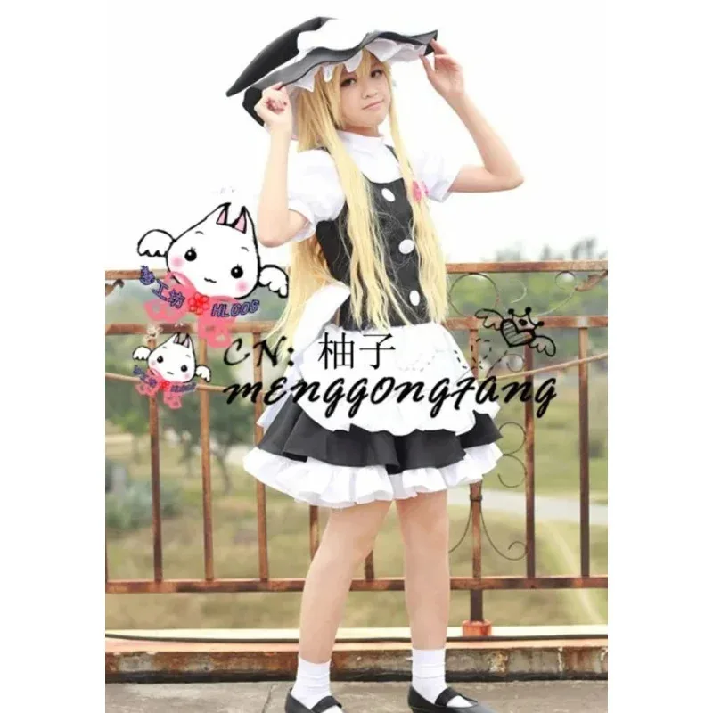 Touhou Project Kirisame Marisa Фартук Платье Одежда горничной Униформа Костюмы для косплея полный комплект FX9584s; 2,k'5,t;8.
Touhou Project Kirisame Marisa Фартук Платье Одежда горничной Униформа Костюмы для косплея полный комплект FX9584s; 2,k'5,t;8.