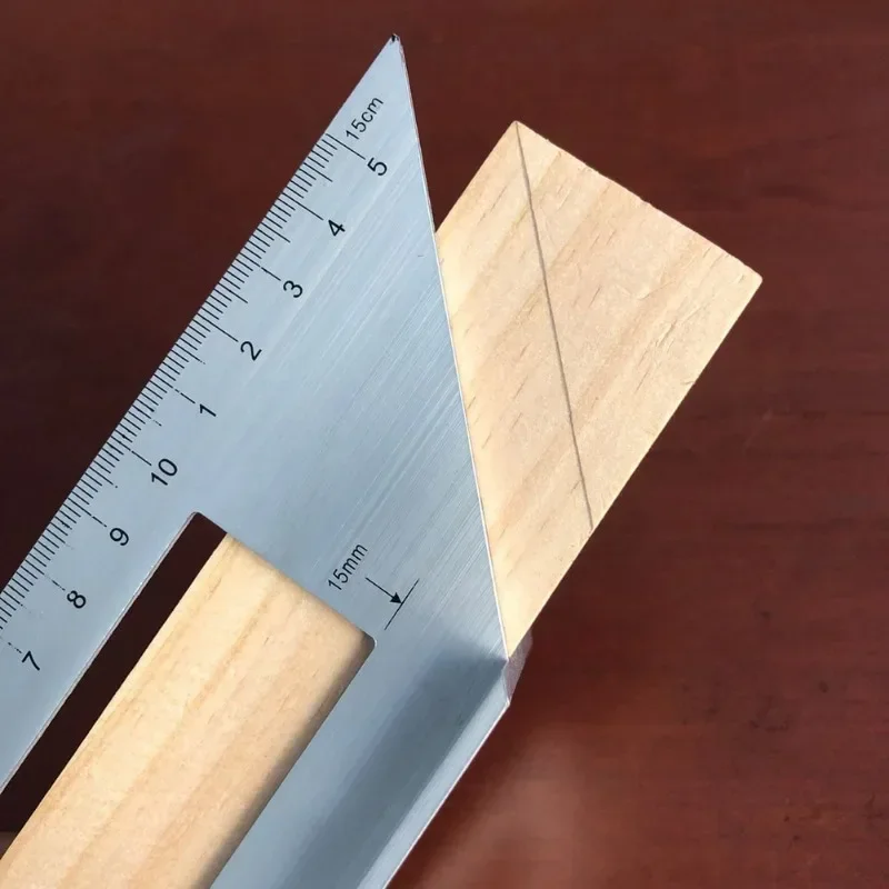 Multifunctional Square 45/90 Degree Gauge Angle Ruler Measuring Woodworking Tool
Multifunctional Square 45/90 Degree Gauge Angle Ruler Measuring Woodworking Tool