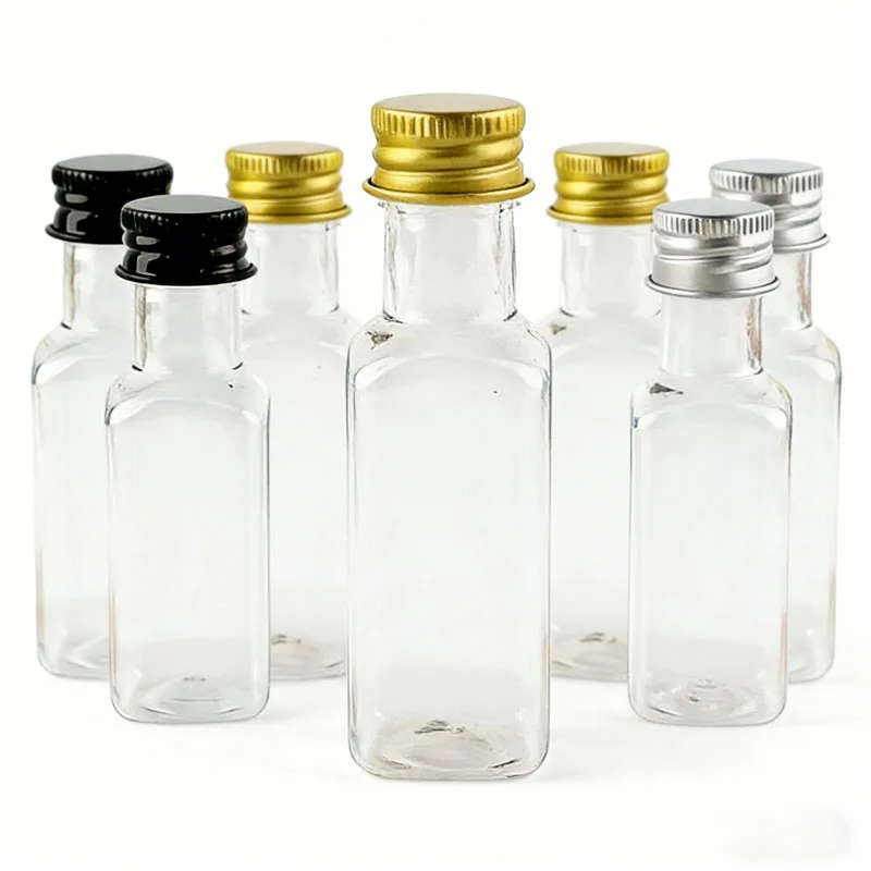 30/50/100Pcs Empty 25/50ml Portable Clear Plastic Liquor Bottles Square Mini Travel Containers For Favors Partie Weddings Gift
30/50/100Pcs Empty 25/50ml Portable Clear Plastic Liquor Bottles Square Mini Travel Containers For Favors Partie Weddings Gift