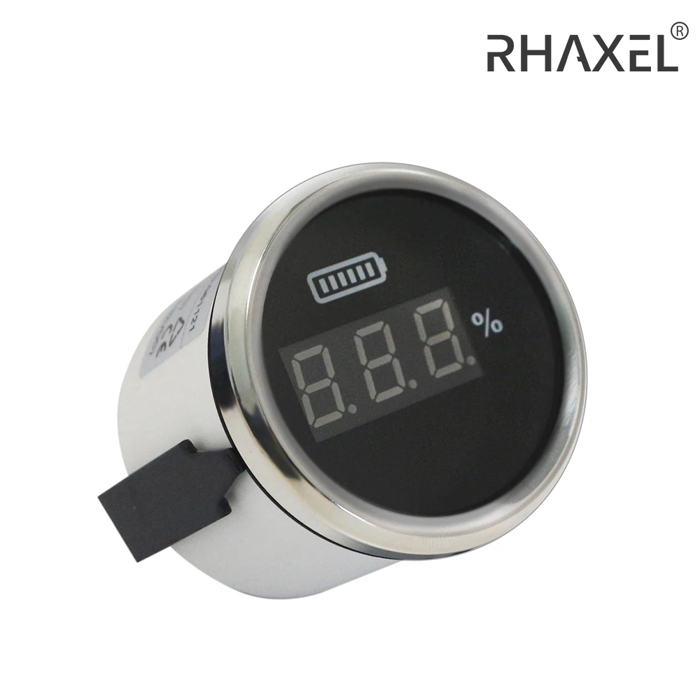 RHAXEL Waterproof Digital Battery Charge Level Indicator 0-100% with Red Backlight 52mm
RHAXEL Waterproof Digital Battery Charge Level Indicator 0-100% with Red Backlight 52mm