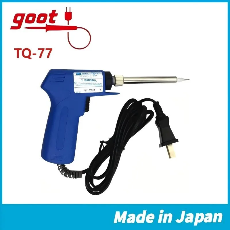 Паяльный пистолет GOOT TQ-77 — 220–240 В, 20–200 Вт, быстронагреваемый пистолет, идеально подходит для ремонта общей электроники
Паяльный пистолет GOOT TQ-77 — 220–240 В, 20–200 Вт, быстронагреваемый пистолет, идеально подходит для ремонта общей электроники