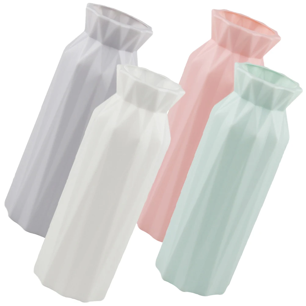 4 Pcs Vases Set 900mm Gray Pink Unbreakable Geometric Vases Blue White Unbreakable Dried Flower Containers Home Decor
4 Pcs Vases Set 900mm Gray Pink Unbreakable Geometric Vases Blue White Unbreakable Dried Flower Containers Home Decor