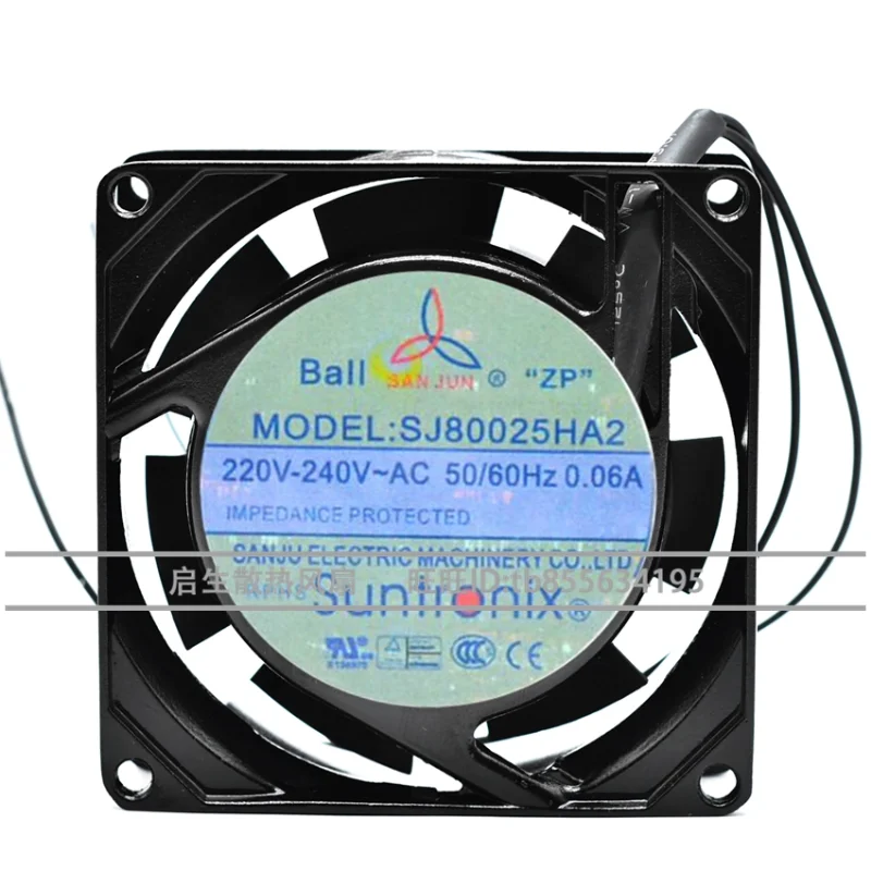 Новый вентилятор охлаждения для SANJUN SJ80025HA2 220 В 0.06A 8025 бесшумный охлаждающий вентилятор для корпуса шкафа
Новый вентилятор охлаждения для SANJUN SJ80025HA2 220 В 0.06A 8025 бесшумный охлаждающий вентилятор для корпуса шкафа
