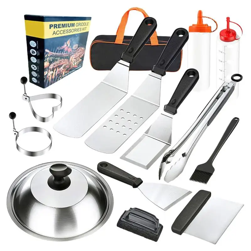 Barbecue Set Outdoor Barbecue Grill Tool Kit Portable Heavy-Duty 14X/Set Stainless Steel Cooking Tools For Cooking Vegetable
Barbecue Set Outdoor Barbecue Grill Tool Kit Portable Heavy-Duty 14X/Set Stainless Steel Cooking Tools For Cooking Vegetable