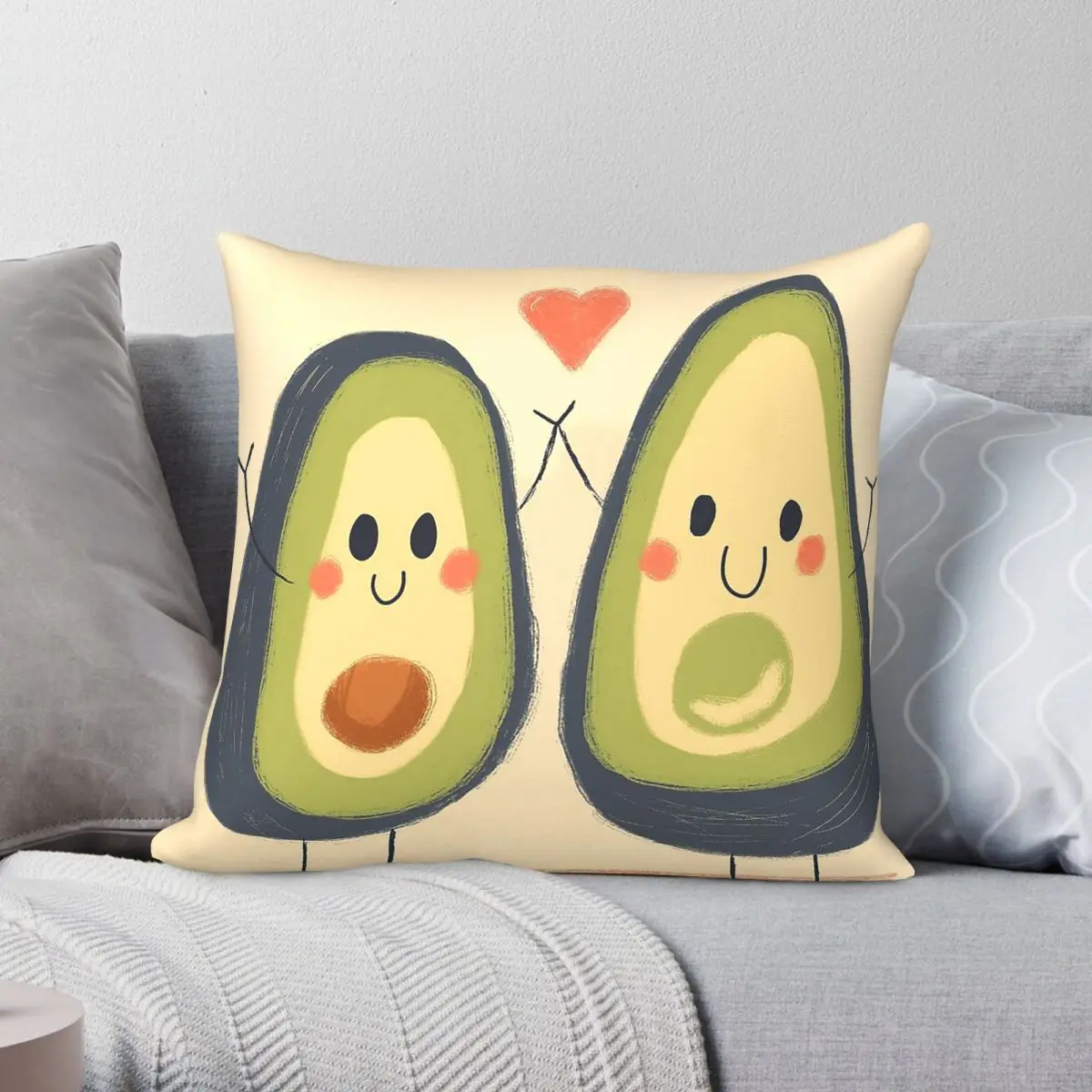 Avocado Friends Square Pillowcase Polyester Linen Velvet Pattern Zip Decorative Pillow Case Home Cushion Case
Avocado Friends Square Pillowcase Polyester Linen Velvet Pattern Zip Decorative Pillow Case Home Cushion Case