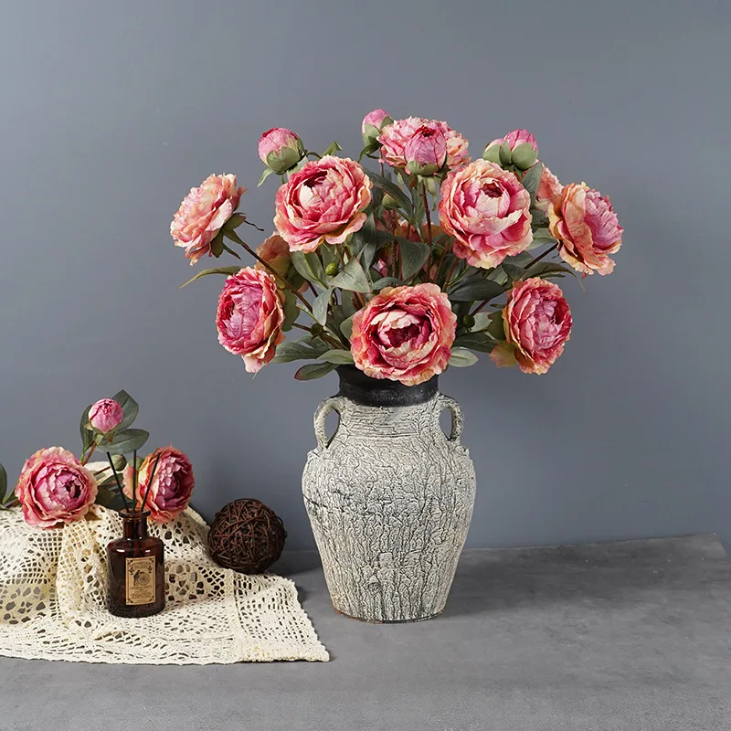 Simulation Peony Silk Flower Bouquet, Retro European Rose, Valentine's Day Gift, Home Backdrop Decoration, Party Supply, 2Pcs
Simulation Peony Silk Flower Bouquet, Retro European Rose, Valentine's Day Gift, Home Backdrop Decoration, Party Supply, 2Pcs