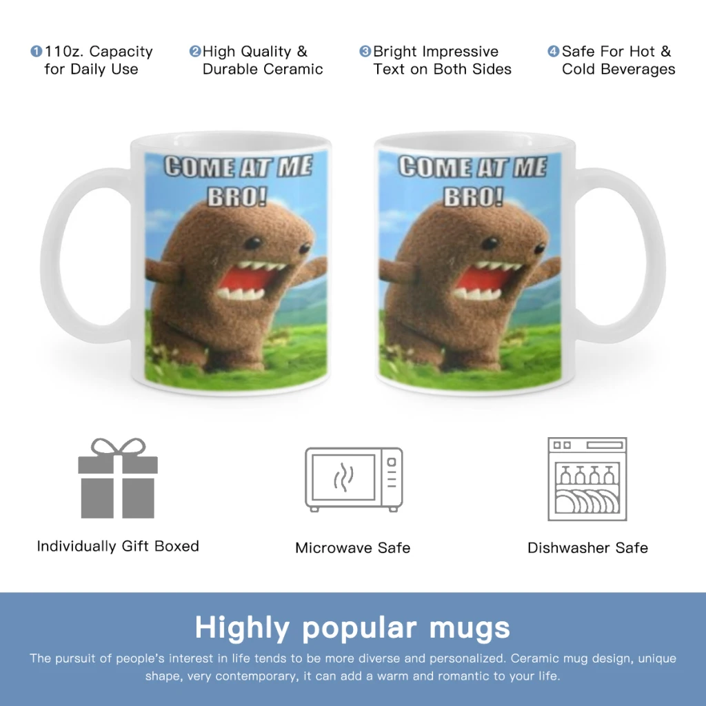 Cute Domo-Kun Free shipping Ceramic Cup Coffee Oatmeal Breakfast Cup Creative Personality Mug
Cute Domo-Kun Free shipping Ceramic Cup Coffee Oatmeal Breakfast Cup Creative Personality Mug