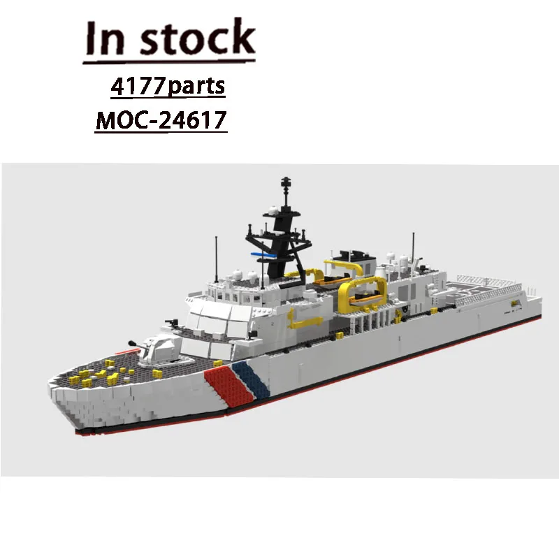 MOC-24617 Модель патрульного корабля охраны прибрежных вод, конструктор из 4177 деталей, подарок для мальчиков на день рождения или Рождество
MOC-24617 Модель патрульного корабля охраны прибрежных вод, конструктор из 4177 деталей, подарок для мальчиков на день рождения или Рождество