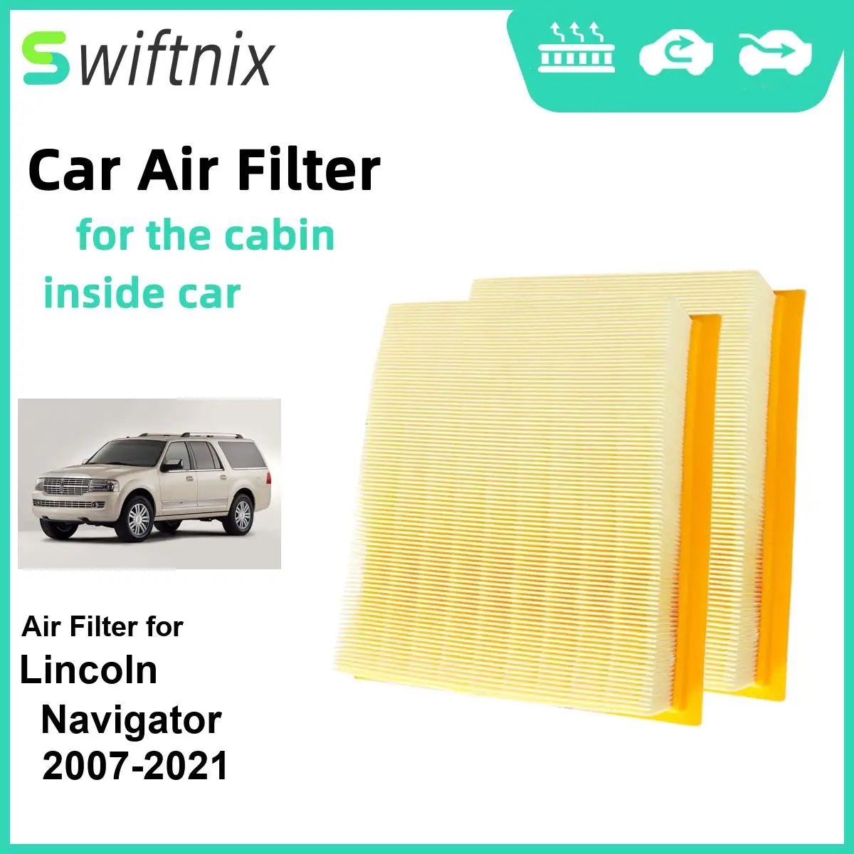 2PCS EngineAir Filter Calm Carbon Fiilter Cabin for Lincoln Navigator 2007-2021 CA10262 7C3Z-9601-A
2PCS EngineAir Filter Calm Carbon Fiilter Cabin for Lincoln Navigator 2007-2021 CA10262 7C3Z-9601-A