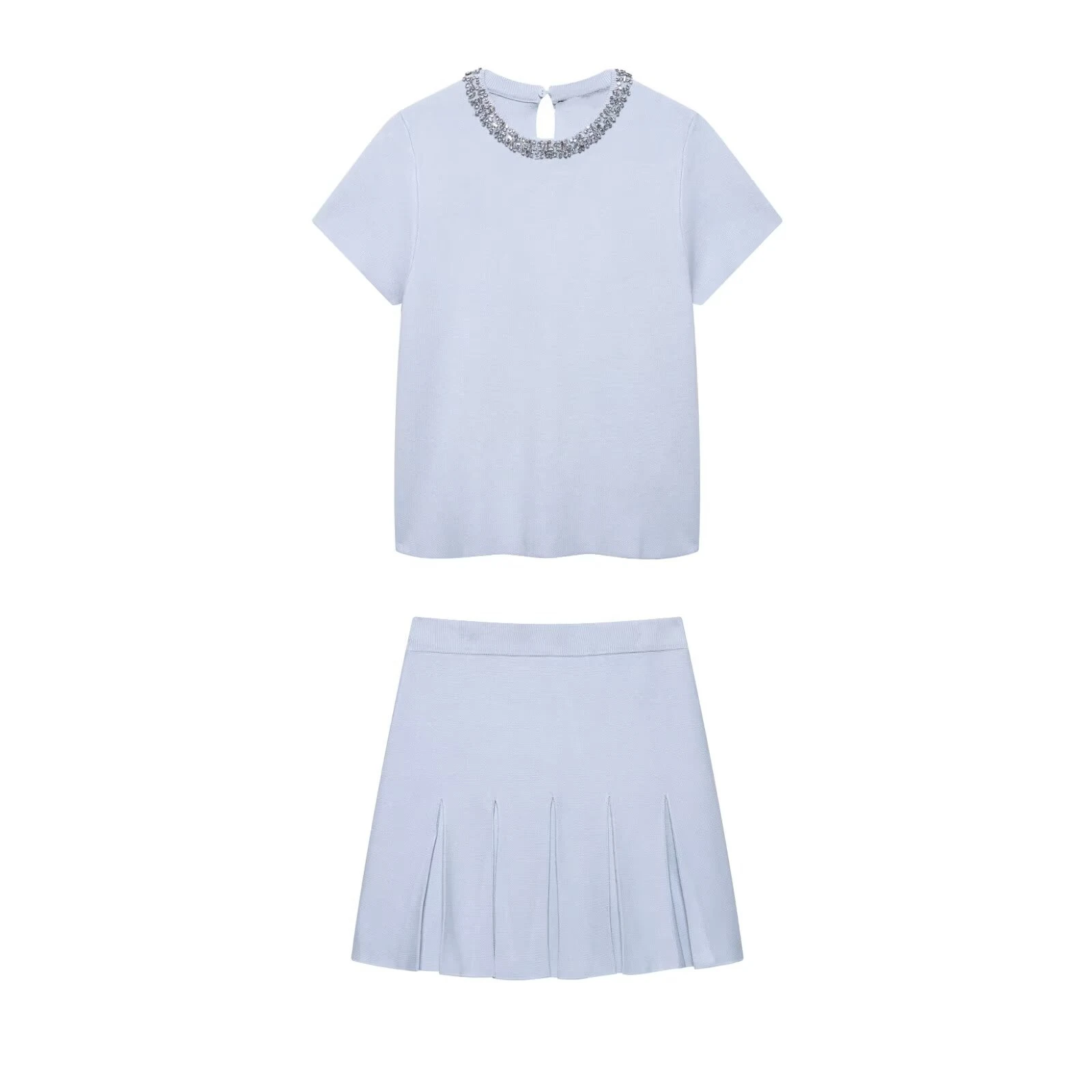 Taop&Za women's clothing 2025 summer new style jewelry knitted top 5755039 knitted mini skirt 5755040
Taop&Za women's clothing 2025 summer new style jewelry knitted top 5755039 knitted mini skirt 5755040