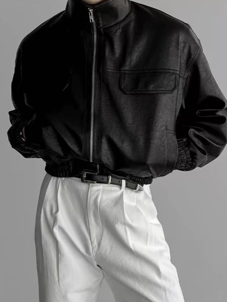 Pu Leather Crop Coats for Men Fashion Streetwear Black Motorcycle Jacket Y2K Youth Biker Stand Collar Pilot Windproof Outerwear
Pu Leather Crop Coats for Men Fashion Streetwear Black Motorcycle Jacket Y2K Youth Biker Stand Collar Pilot Windproof Outerwear