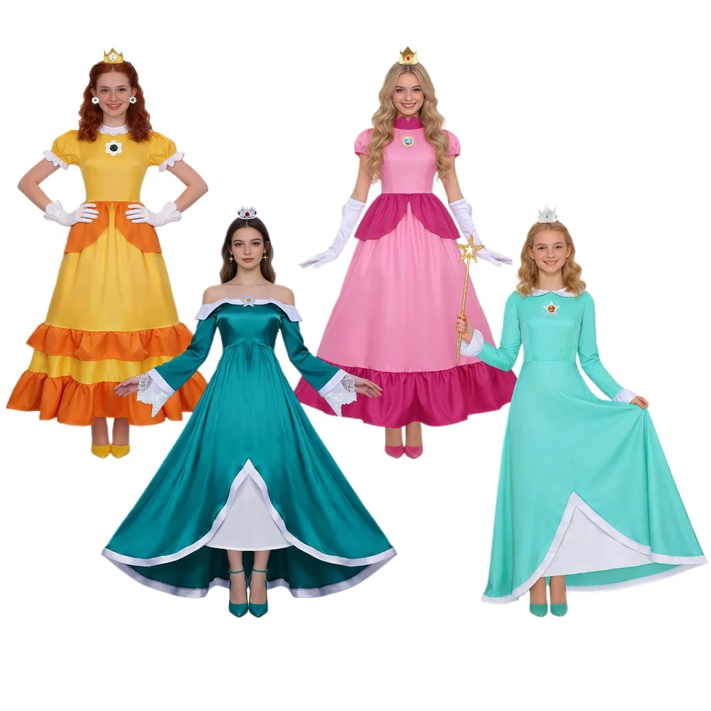 Peach Princess, Princess Peach cosplay costume, festival party, performance costume, Halloween costume
Peach Princess, Princess Peach cosplay costume, festival party, performance costume, Halloween costume