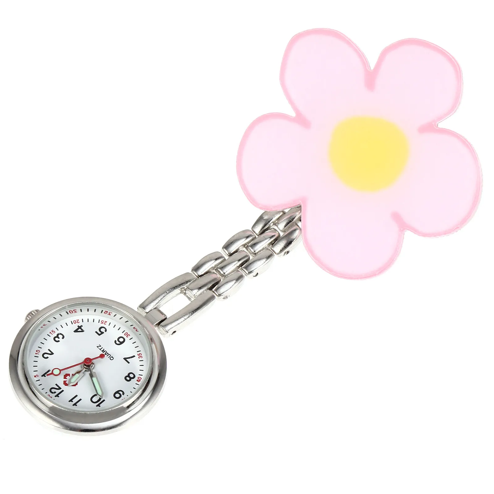 Flower Watch Nurse Quartz Pocket Watch Clip-on Style Large Dial Acrylic Material Precision Timepiece for Healthcare
Flower Watch Nurse Quartz Pocket Watch Clip-on Style Large Dial Acrylic Material Precision Timepiece for Healthcare