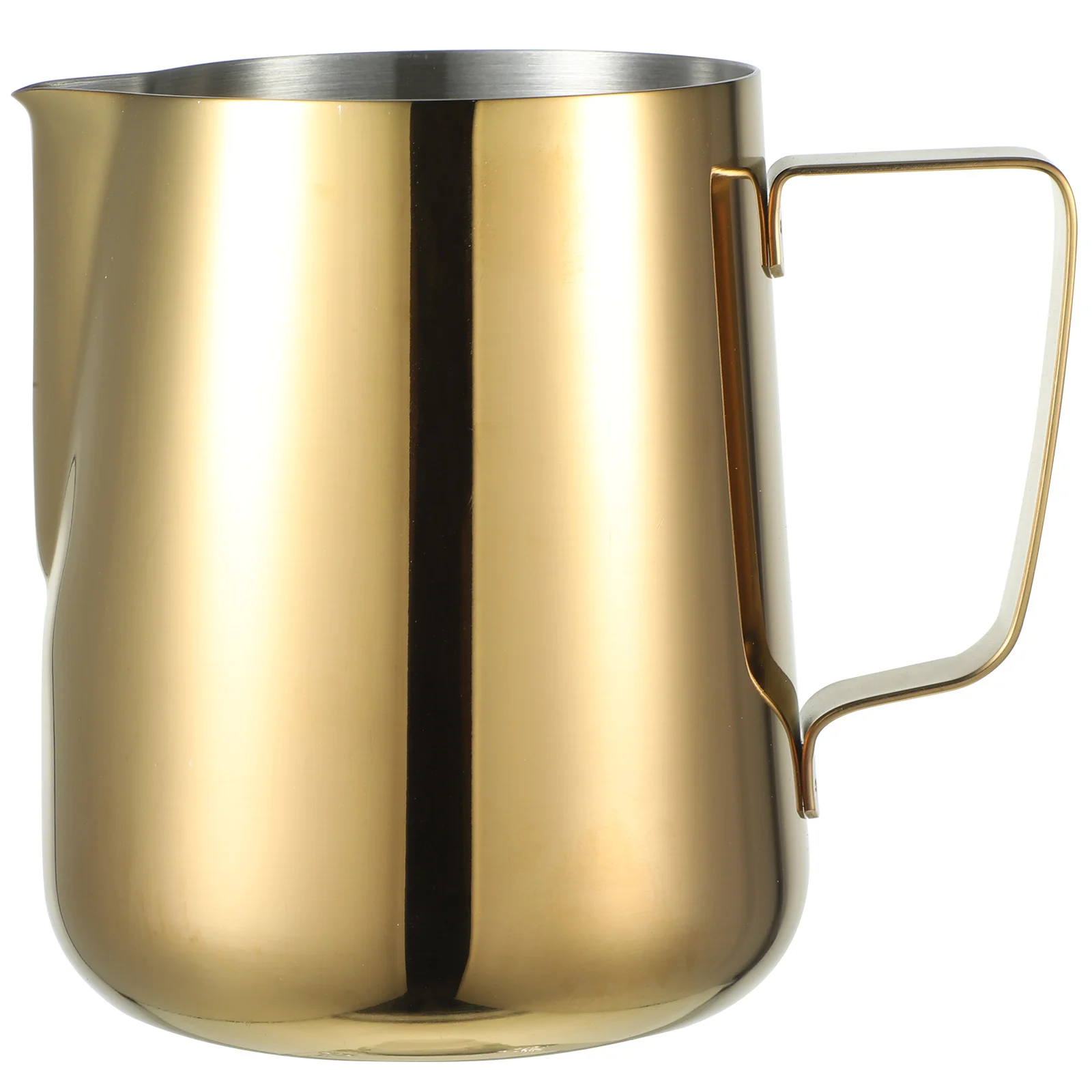 Stainless Steel Milk Frothing Pitcher Golden Measuring Pointed Mouth Ergonomic Handle Easy Clean Anti Rust Coffee Latte Cup For
Stainless Steel Milk Frothing Pitcher Golden Measuring Pointed Mouth Ergonomic Handle Easy Clean Anti Rust Coffee Latte Cup For