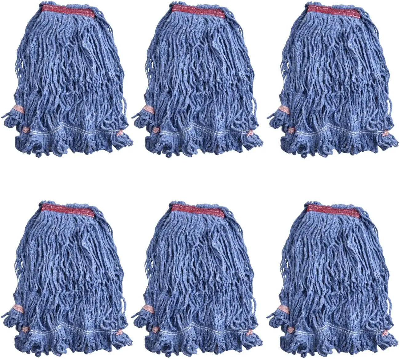 Loop-End Mop Head Replacement, 6 Pack – Commercial & Industrial Mop Heads with 1.25" Headband, Blend, Machine Washable Bl
Loop-End Mop Head Replacement, 6 Pack – Commercial & Industrial Mop Heads with 1.25" Headband, Blend, Machine Washable Bl