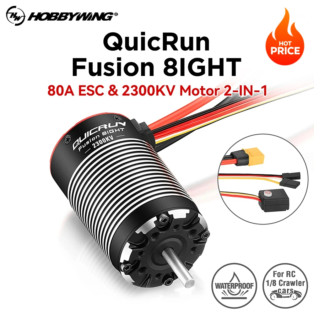 Новый HOBBYWING QuicRun Fusion 8lGHT бесщеточный двигатель 2300KV 2in1 80A ESC IP67 встроенный 6 В/7,4 В/8,4 В BEC водонепроницаемый для RC 1/8 автомобиля
Новый HOBBYWING QuicRun Fusion 8lGHT бесщеточный двигатель 2300KV 2in1 80A ESC IP67 встроенный 6 В/7,4 В/8,4 В BEC водонепроницаемый для RC 1/8 автомобиля