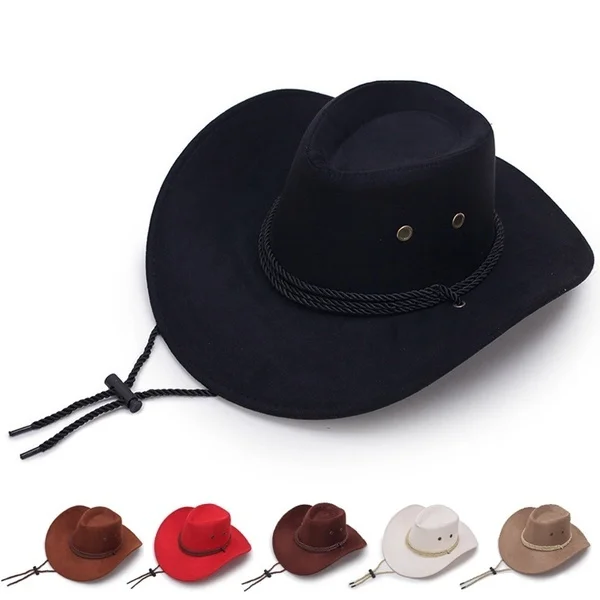 Retro Men's Western Cowboy Hat Panama Hat Gangster Cap Beach Hat Outdoor Sun Hat Faux Suede Hat Adjustable Size Top Hats
Retro Men's Western Cowboy Hat Panama Hat Gangster Cap Beach Hat Outdoor Sun Hat Faux Suede Hat Adjustable Size Top Hats