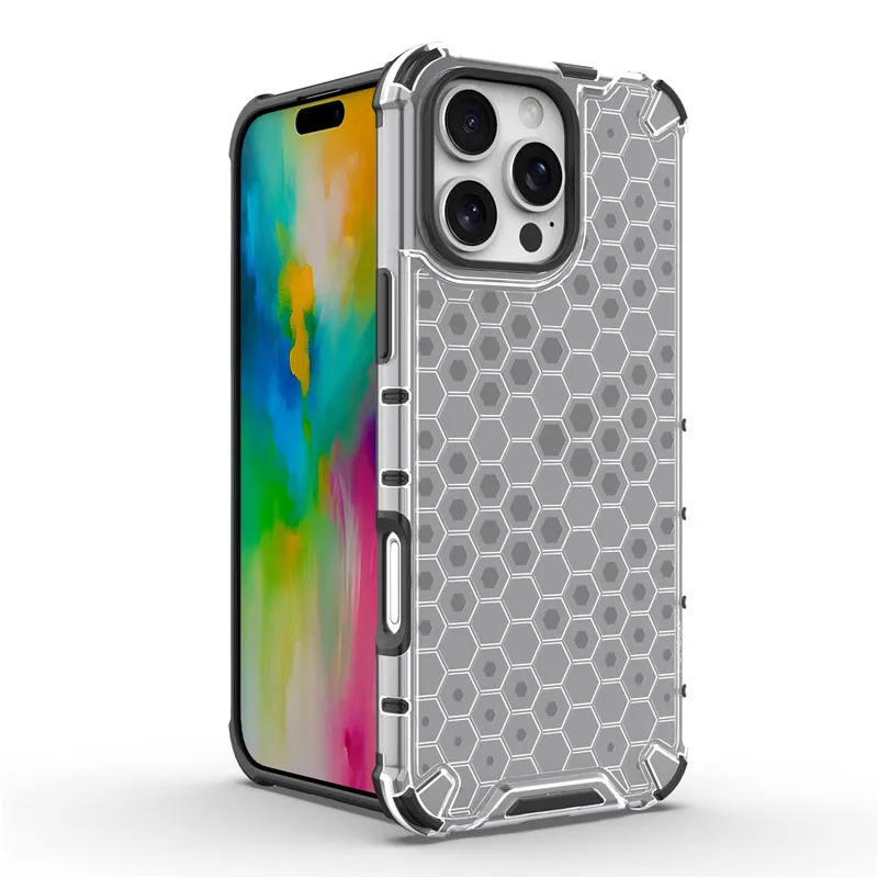 For iPhone 16 Pro Case For iPhone 16 Pro Cover Honeycomb Hard PC Shockproof Protection Bumper For Apple iPhone 16 Pro Max Plus
For iPhone 16 Pro Case For iPhone 16 Pro Cover Honeycomb Hard PC Shockproof Protection Bumper For Apple iPhone 16 Pro Max Plus