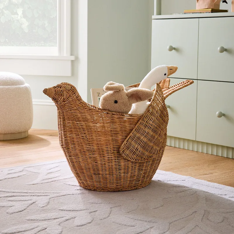 Плетеная корзина для хранения в форме птицы из ротанга, органайзер для детских плюшевых игрушек и декора гостиной, деревенский домашний органайзер с художественным дизайном
Плетеная корзина для хранения в форме птицы из ротанга, органайзер для детских плюшевых игрушек и декора гостиной, деревенский домашний органайзер с художественным дизайном