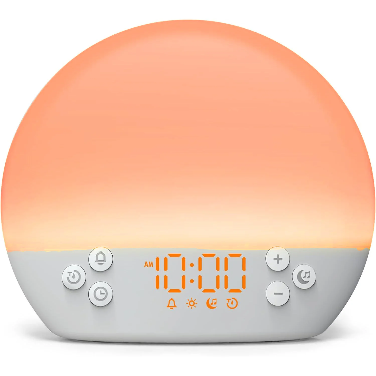 Будильник с восходом солнца и 30 звуковыми устройствами белого шума, 8 ночных огнями, будильник для спален, идеальный подарок для маленьких детей
Будильник с восходом солнца и 30 звуковыми устройствами белого шума, 8 ночных огнями, будильник для спален, идеальный подарок для маленьких детей