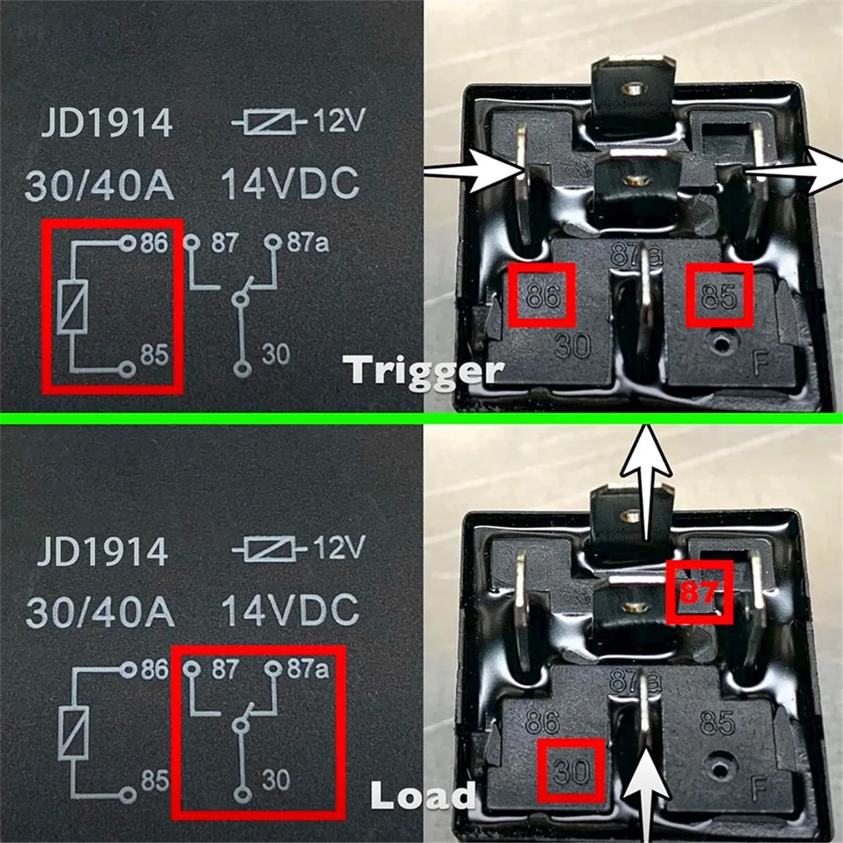 Better-10 Pack 30/40 AMP Waterproof 5-Pin 12V Relay Switch for Automotive Marine Relays for Boats Auto Fan Cars
Better-10 Pack 30/40 AMP Waterproof 5-Pin 12V Relay Switch for Automotive Marine Relays for Boats Auto Fan Cars