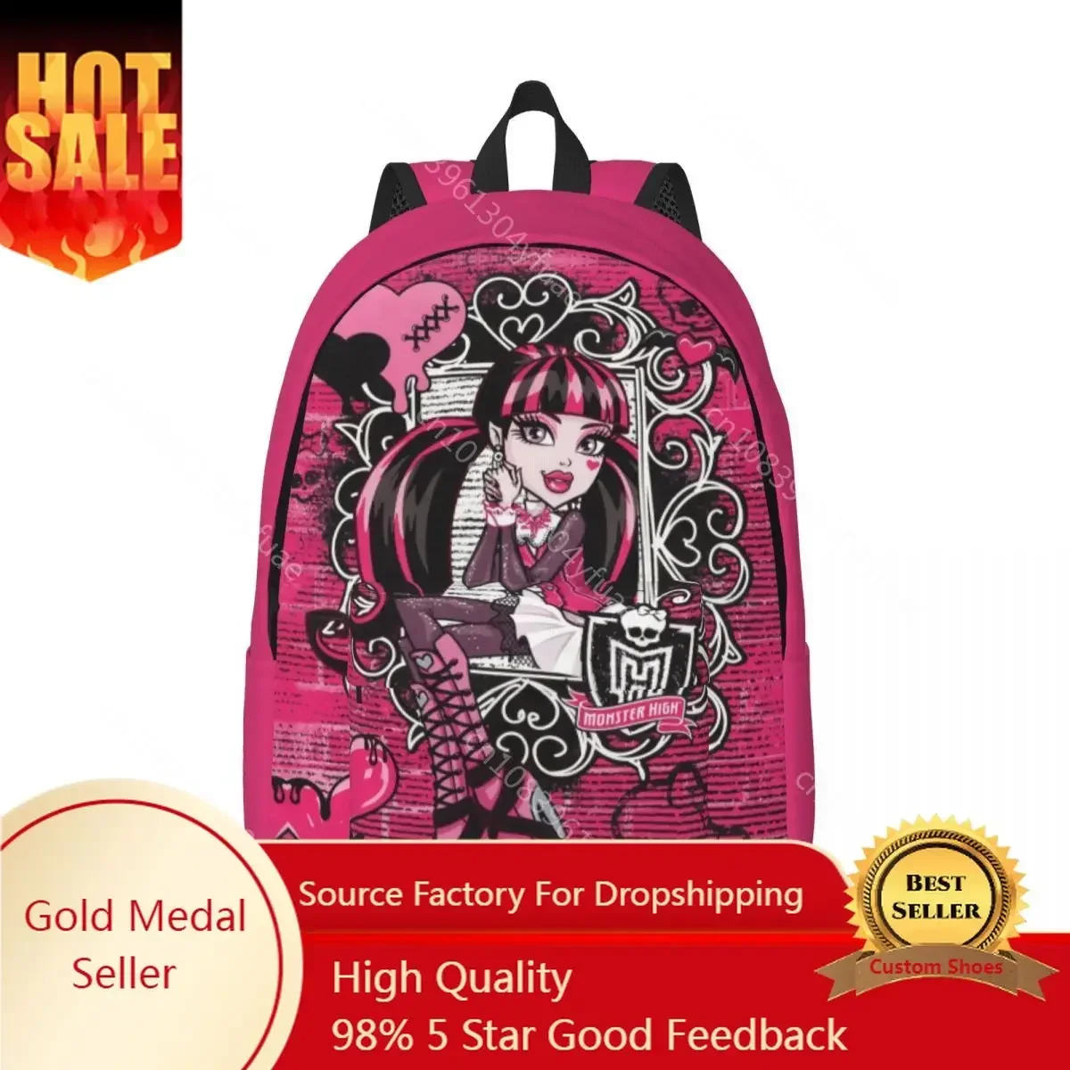Cartoon Girl Backpack Monsters High Student Polyester Travel Backpacks Xmas Gift Pattern Stylish School Bags Rucksack
Cartoon Girl Backpack Monsters High Student Polyester Travel Backpacks Xmas Gift Pattern Stylish School Bags Rucksack