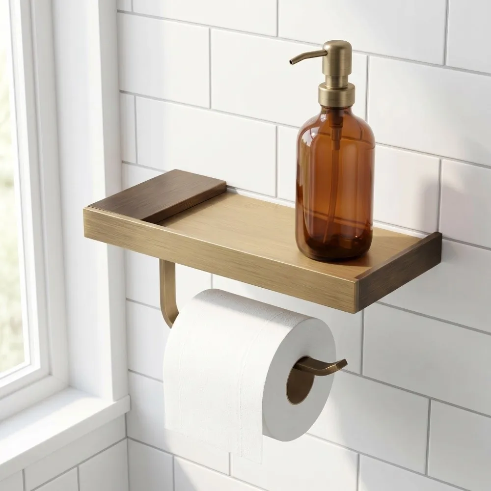 Copper Paper Towel Holder Antique Style Brass Toilet Paper Holder Wall Mounted Durable Tissue Roll Hanger Multi Purpose Storage
Copper Paper Towel Holder Antique Style Brass Toilet Paper Holder Wall Mounted Durable Tissue Roll Hanger Multi Purpose Storage
