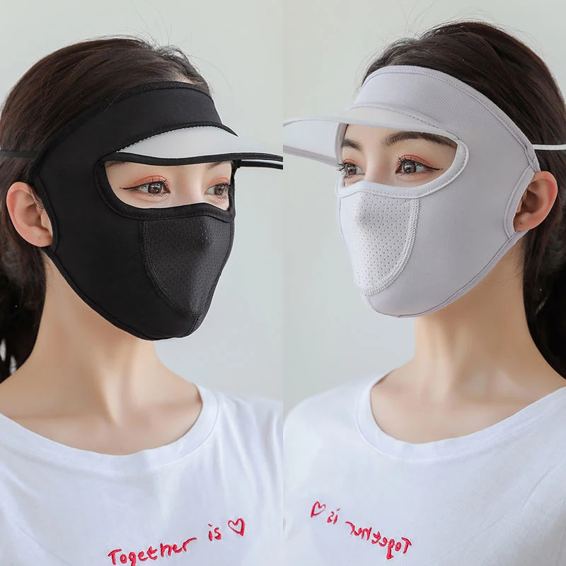 1pc Summer Ice Silk Mask UV Protection Face Cover Sunscreen Face With Brim Outdoor Cycling Sun Protection Hats Caps
1pc Summer Ice Silk Mask UV Protection Face Cover Sunscreen Face With Brim Outdoor Cycling Sun Protection Hats Caps