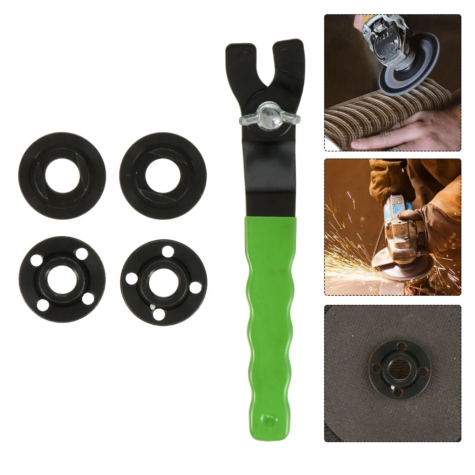 Angle Grinder Wrench Steel Upper Lower Gasket Flange Nut Kit Durable Spanner for Electric Drill Milling Polishing Hand Tool
Angle Grinder Wrench Steel Upper Lower Gasket Flange Nut Kit Durable Spanner for Electric Drill Milling Polishing Hand Tool