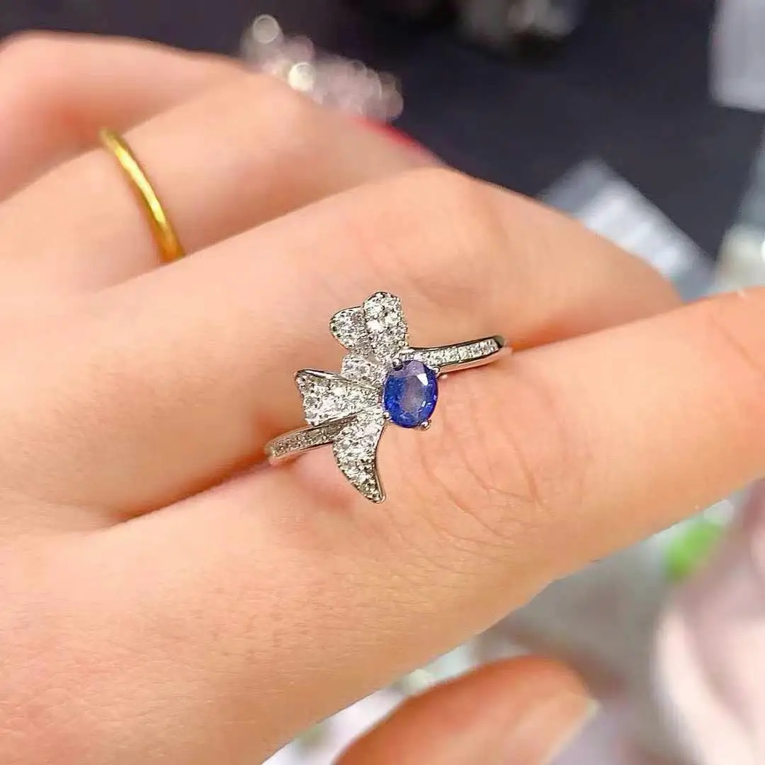 Elegant Gift For the Wedding New Design 100% Natural and Real Sapphire Ring 925 Sterling Silver Trendy Women ring
Elegant Gift For the Wedding New Design 100% Natural and Real Sapphire Ring 925 Sterling Silver Trendy Women ring