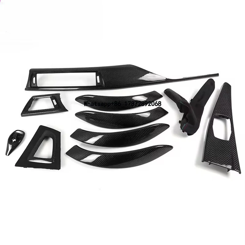 10pc Real Dry Wet Carbon for 3 4 Series F30 F32 F34 F80 F82 F83 Real Carbon Fiber Interior Parts Dashboard Decorative Cover
10pc Real Dry Wet Carbon for 3 4 Series F30 F32 F34 F80 F82 F83 Real Carbon Fiber Interior Parts Dashboard Decorative Cover