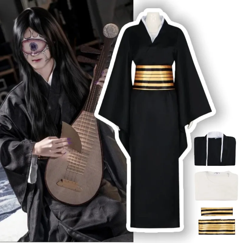 Anime Demonn Slayer Nakime Cosplay Costume Black Japanese Kimono Uniform Suit for Women Halloween Party Roleplay Outfits
Anime Demonn Slayer Nakime Cosplay Costume Black Japanese Kimono Uniform Suit for Women Halloween Party Roleplay Outfits