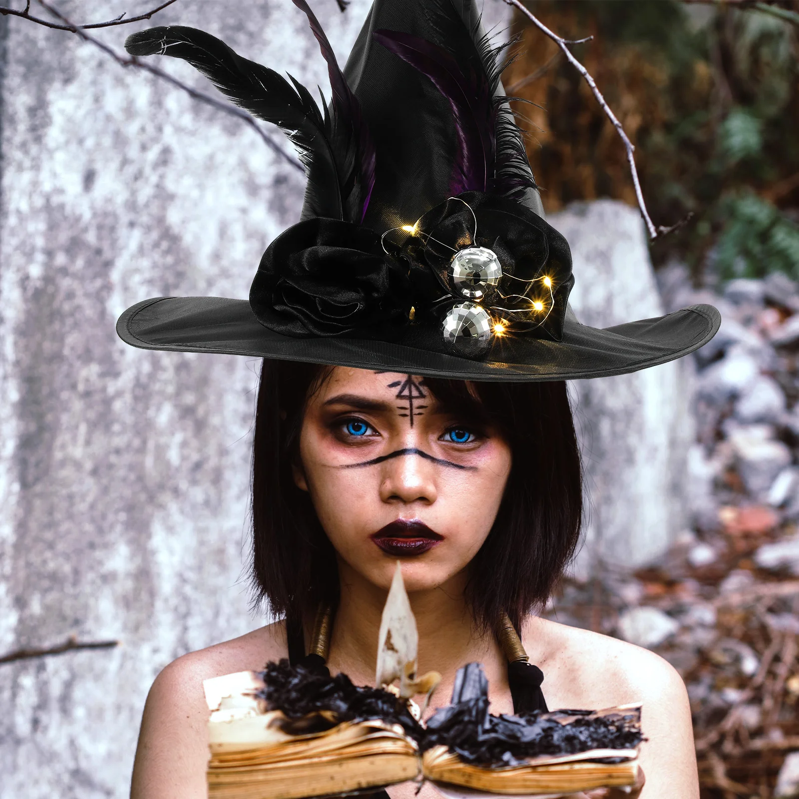 Glowing Witch Oxford Rose Halloween Decoration Light up Halloween Party Costume Elegant Party Hat Props
Glowing Witch Oxford Rose Halloween Decoration Light up Halloween Party Costume Elegant Party Hat Props