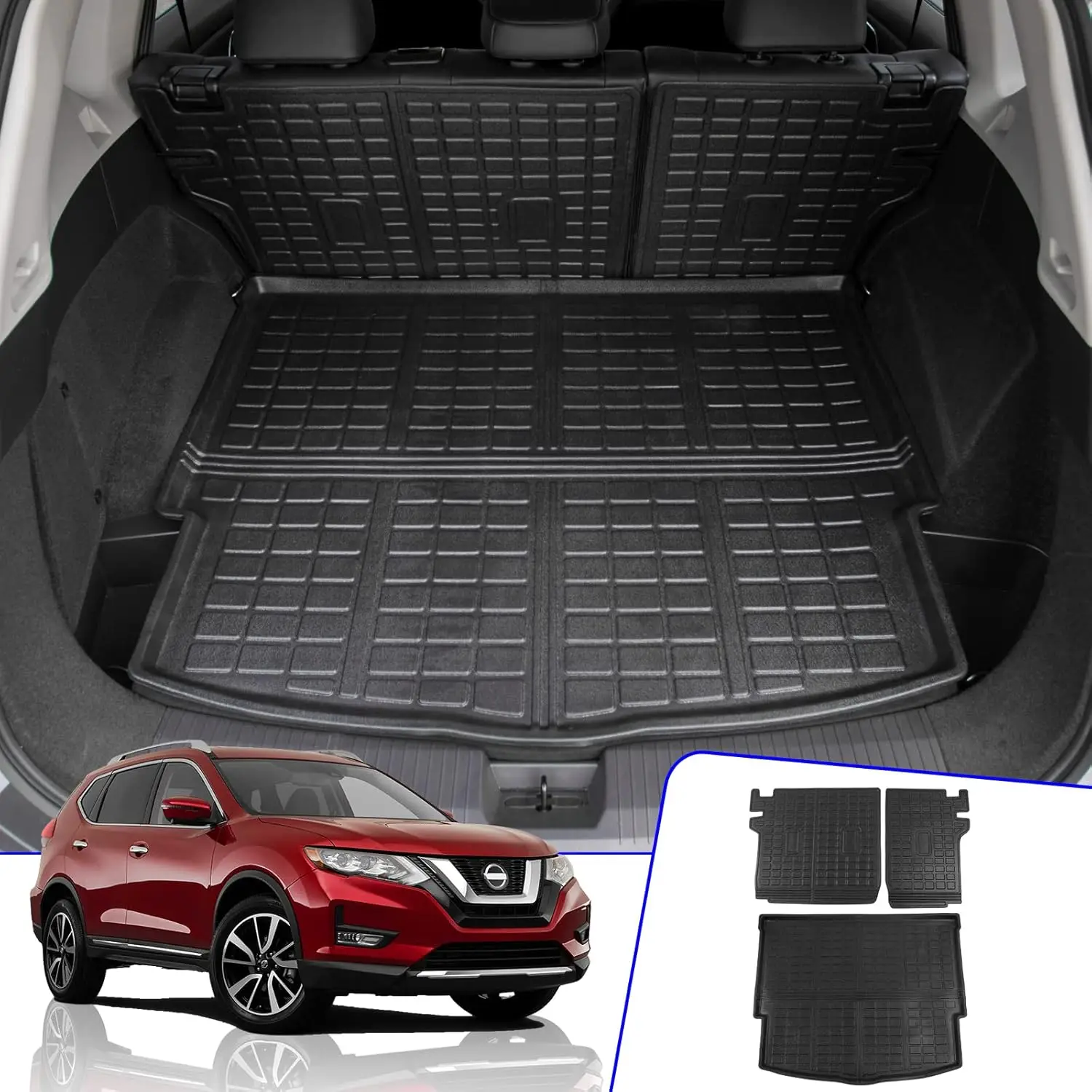 Nissan Rogue Cargo Mat & Back Seat Cover 2021-2026 All Weather Trunk Liner Protector
Nissan Rogue Cargo Mat & Back Seat Cover 2021-2026 All Weather Trunk Liner Protector