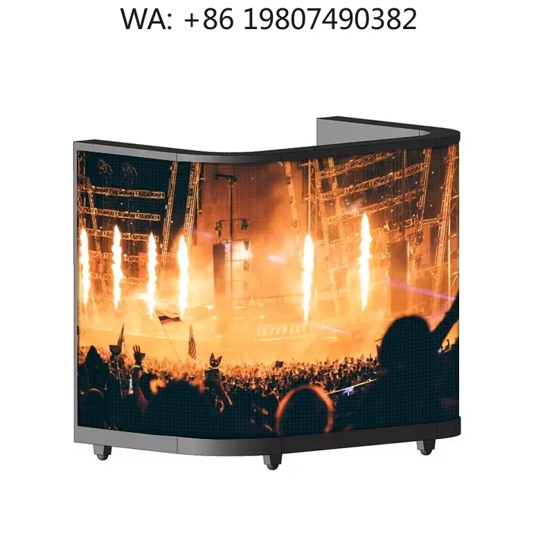 P2.5 GOB Flexible LED Display DJ Booth Counter Portable Indoor Panel for Music Festival Party Bar Stage Live Decoration
P2.5 GOB Flexible LED Display DJ Booth Counter Portable Indoor Panel for Music Festival Party Bar Stage Live Decoration