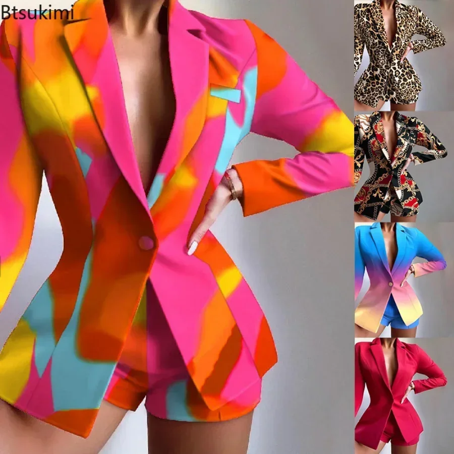 New Fashion Women's Suit Sets Slim Fit Temperament Blazer Short Pants Two-piece Sets Spring Summer Elegant Suit Shorts 2pcs Sets
New Fashion Women's Suit Sets Slim Fit Temperament Blazer Short Pants Two-piece Sets Spring Summer Elegant Suit Shorts 2pcs Sets
