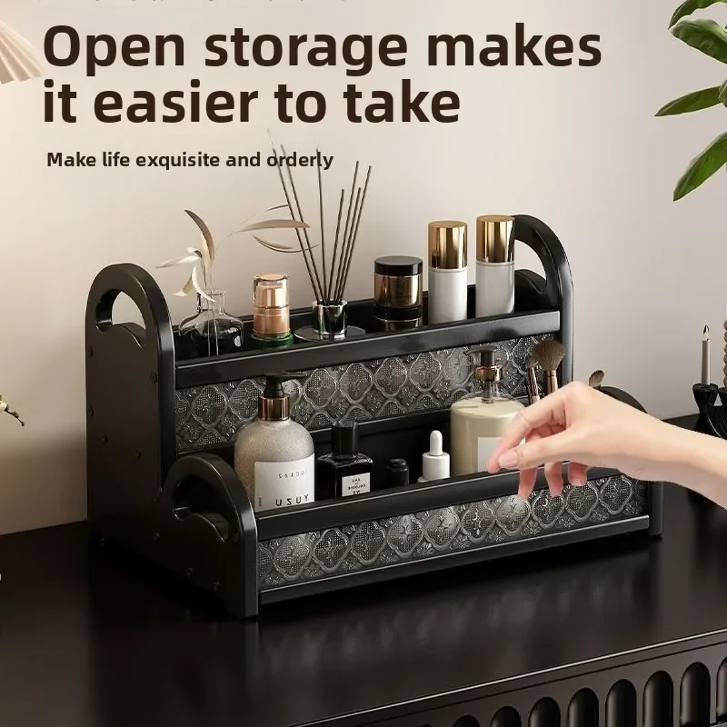 Exquisite Multi-functional Retro French Style Dresser Nanzhu Multi-layer Cosmetic Shelf Storage And Finishing Rack
Exquisite Multi-functional Retro French Style Dresser Nanzhu Multi-layer Cosmetic Shelf Storage And Finishing Rack