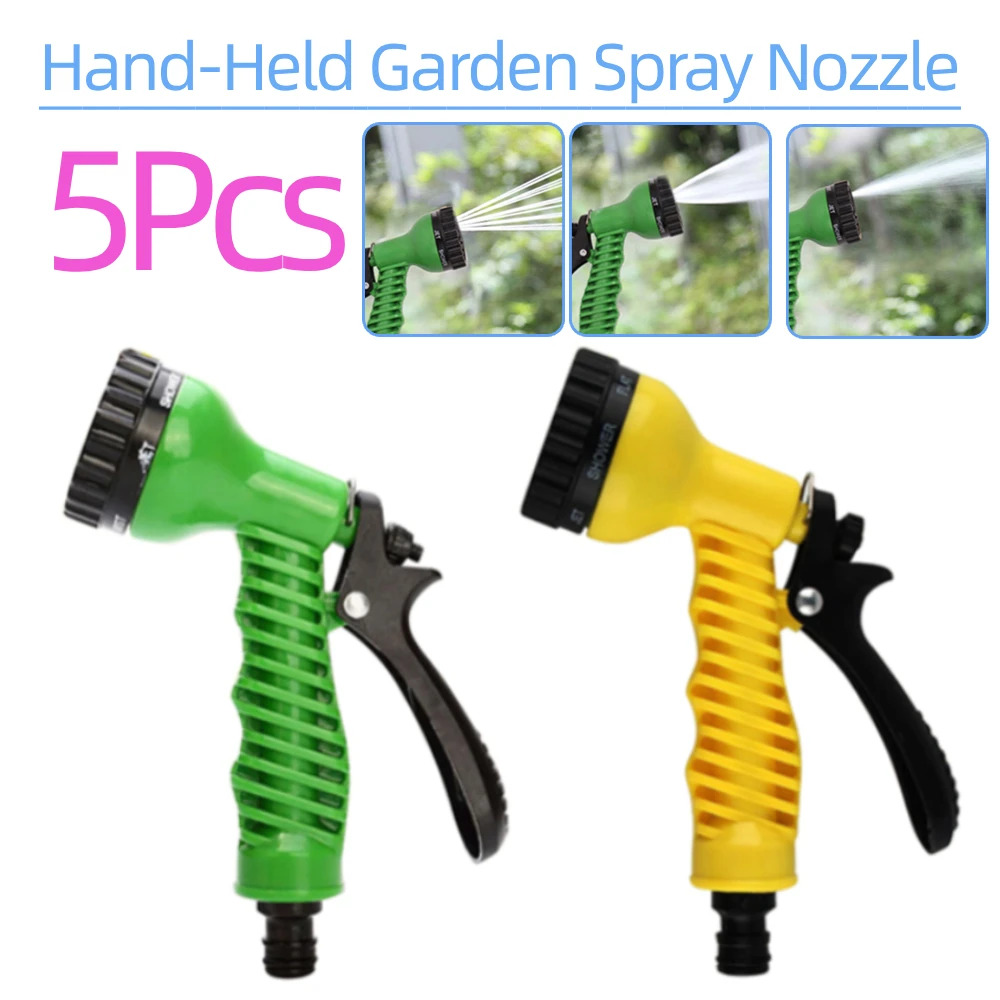 5Pcs Hand-Held Garden Spray Nozzle Household Hose Sprinkle Nozzle Water 7 Spray Patterns Adjustable Plant Watering Nozzle
5Pcs Hand-Held Garden Spray Nozzle Household Hose Sprinkle Nozzle Water 7 Spray Patterns Adjustable Plant Watering Nozzle