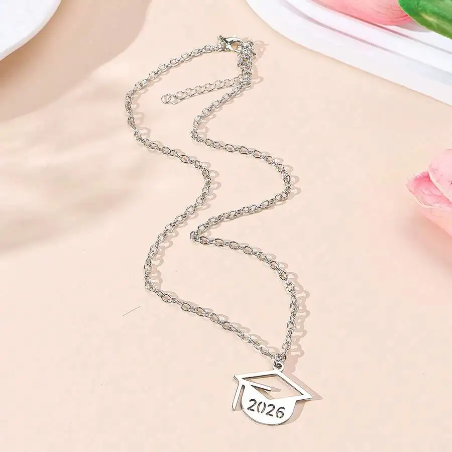 2026 Graduation Cap Pendant Necklace Stainless Steel Minimalist Student Memorial Jewelry Gift
2026 Graduation Cap Pendant Necklace Stainless Steel Minimalist Student Memorial Jewelry Gift
