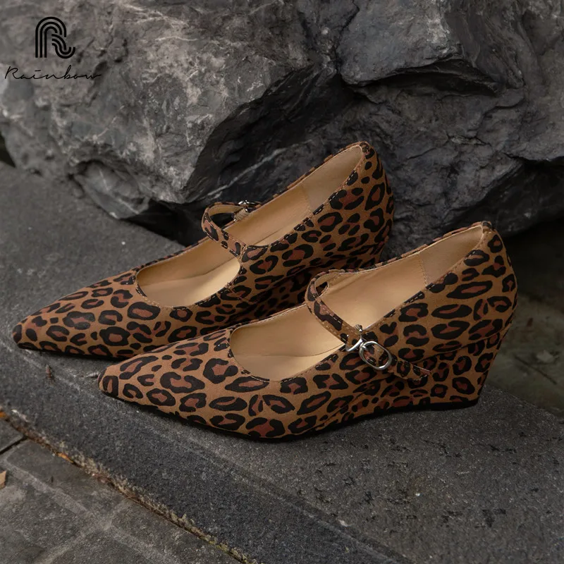 Leopard Pointed Toe Woman Pumps Wedges Super High Heels Ankle Strap Buckle Shallow Dress Party Spring Summer Sexy Ladies Shoes
Leopard Pointed Toe Woman Pumps Wedges Super High Heels Ankle Strap Buckle Shallow Dress Party Spring Summer Sexy Ladies Shoes