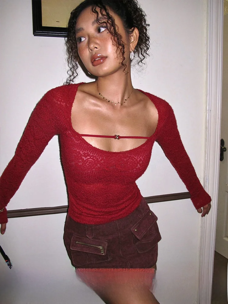 Itsnikar U-Ne Knitted Top Women's Slim Fit Long Sve Base irt Design Sensation Skin-friendly Initial Autumn Faion
Itsnikar U-Ne Knitted Top Women's Slim Fit Long Sve Base irt Design Sensation Skin-friendly Initial Autumn Faion