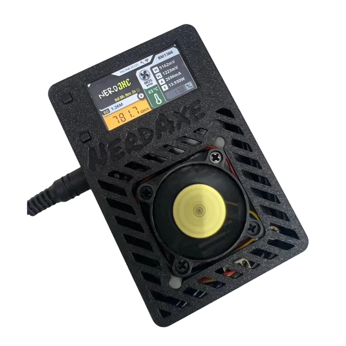 NerdAxe Miner Nerdminer 500Gh/S S19XP BM1366 ASIC Bitcoin Mini Miner Lottery Mining Miner with Display AU Plug-AB01
NerdAxe Miner Nerdminer 500Gh/S S19XP BM1366 ASIC Bitcoin Mini Miner Lottery Mining Miner with Display AU Plug-AB01