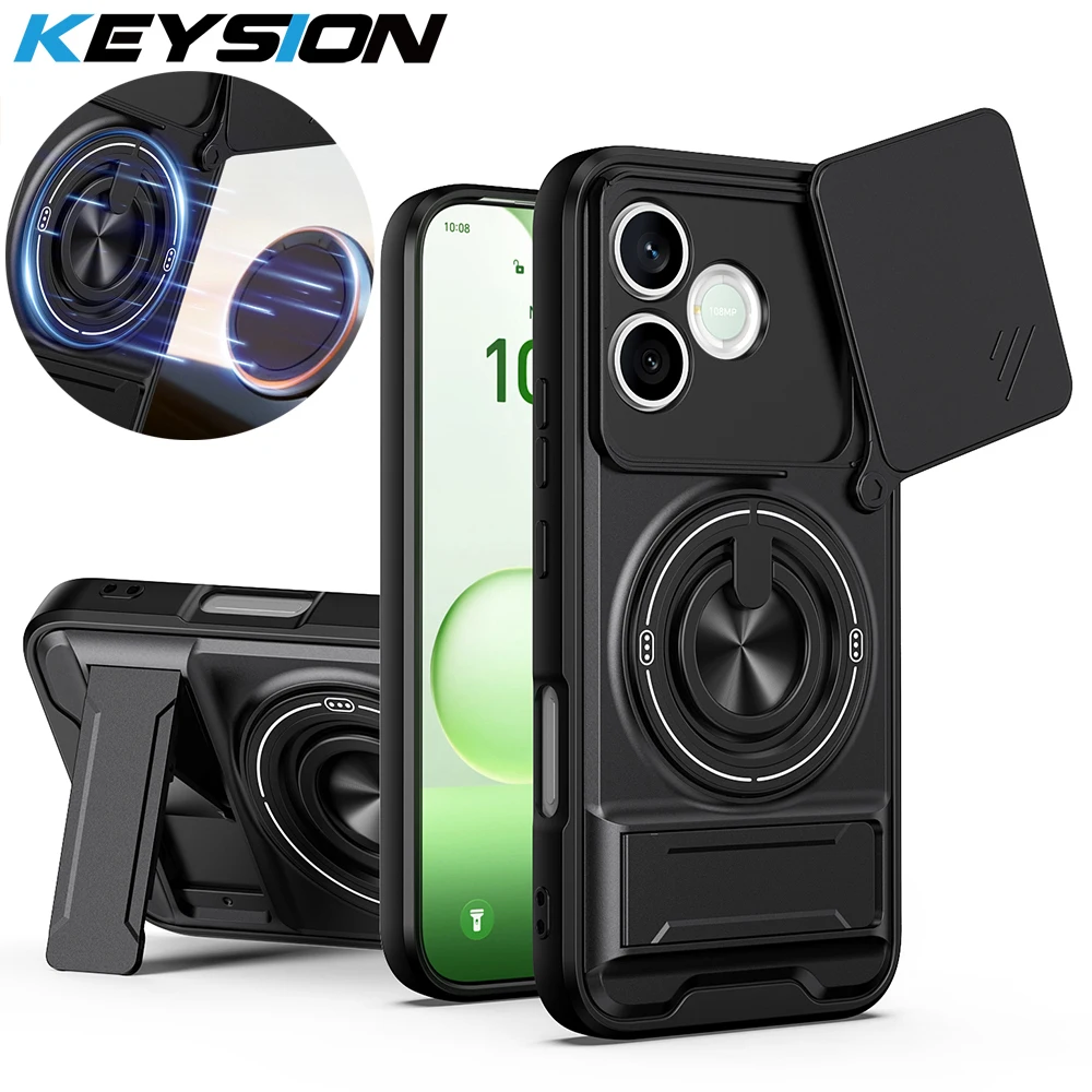 KEYSION Magnetic Phone Case for HONOR 600 Lite 5G Slide Camera Lens Protection Upright Stand 360° Ring Shockproof Back Cover
KEYSION Magnetic Phone Case for HONOR 600 Lite 5G Slide Camera Lens Protection Upright Stand 360° Ring Shockproof Back Cover