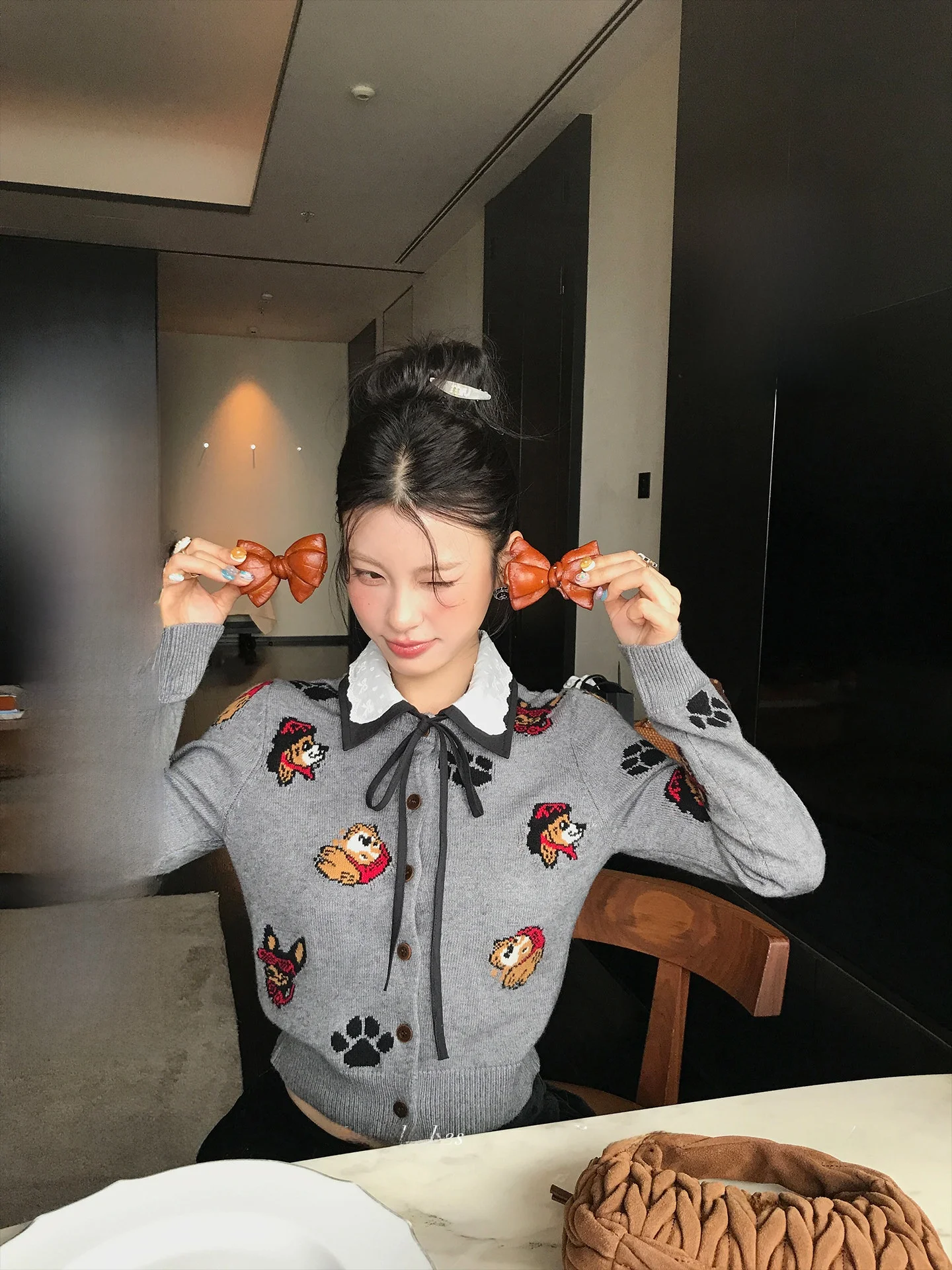 Lione Korean Sle Slim Fit Knitted Cardigan Removable Lace Collar Long Sve Women's Daily Wear Polyester Blend Spring
Lione Korean Sle Slim Fit Knitted Cardigan Removable Lace Collar Long Sve Women's Daily Wear Polyester Blend Spring