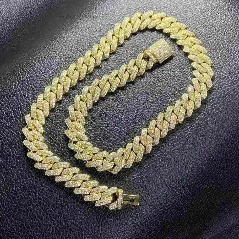 Hq Gems Hq Gems 14mm Solid Silver Full Iced Out Diamond Vvs Moissanite Hip Hop Cuban Chain Link Miami Chokers Necklace for Men
Hq Gems Hq Gems 14mm Solid Silver Full Iced Out Diamond Vvs Moissanite Hip Hop Cuban Chain Link Miami Chokers Necklace for Men